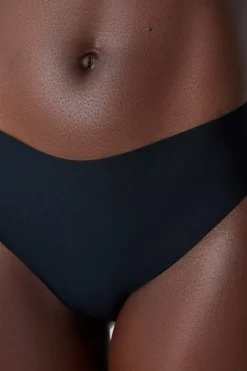 ETAM Tanga alto de microfibra NEGRO