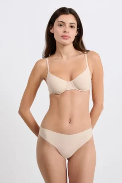 Hot ETAM Tanga alto de microfibra PIEL