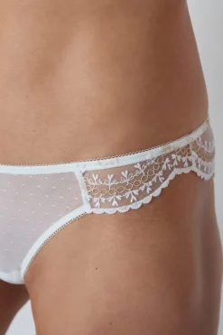 Clearance ETAM Tanga bordado CRUDO