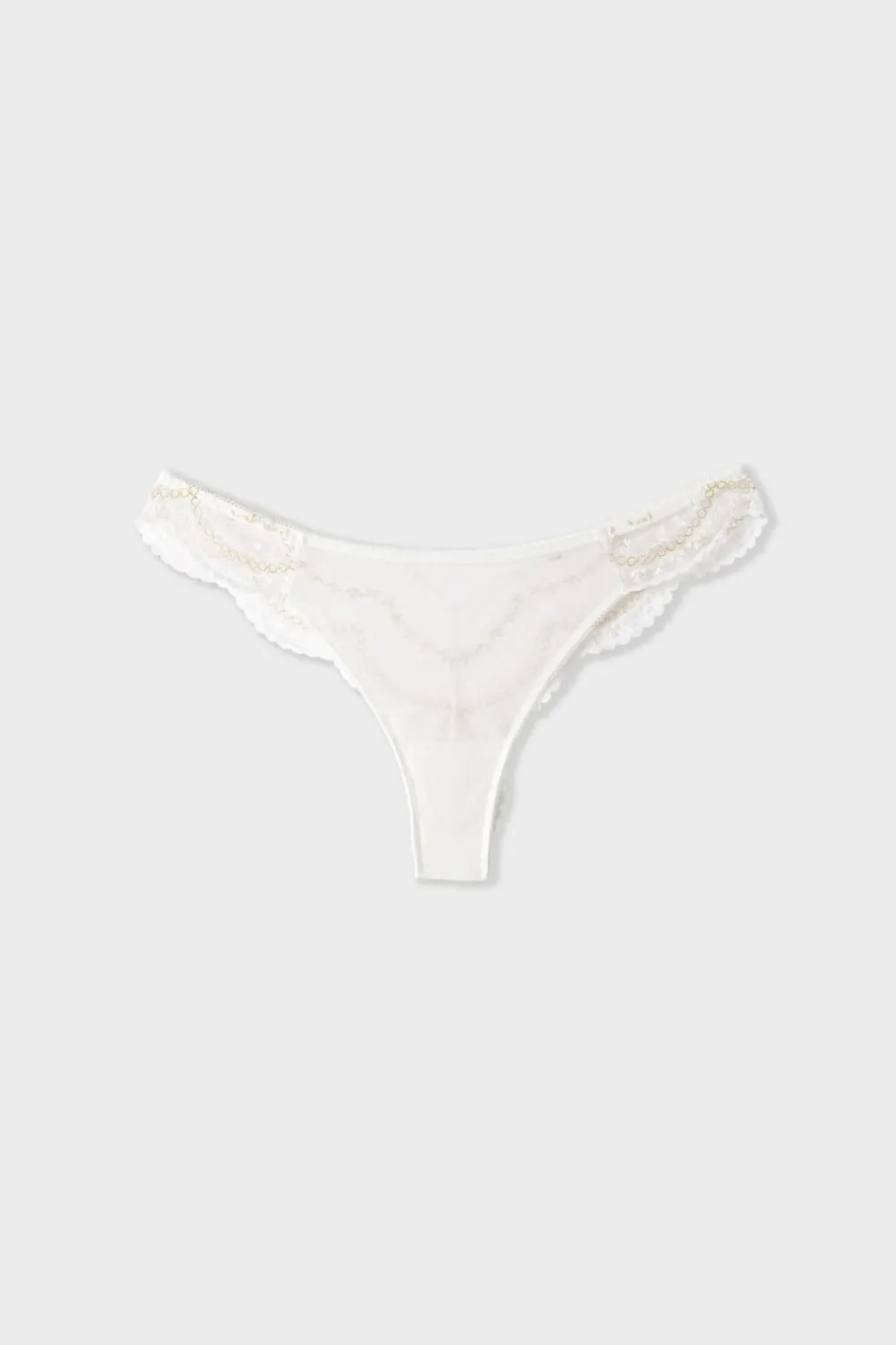 Clearance ETAM Tanga bordado CRUDO