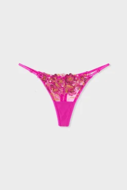 Hot ETAM Tanga bordado FUCSIA