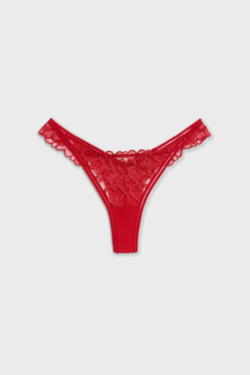 Discount ETAM Tanga bordado corazón ROJO
