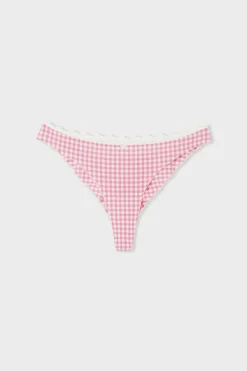 New ETAM Tanga con bordado ROSA