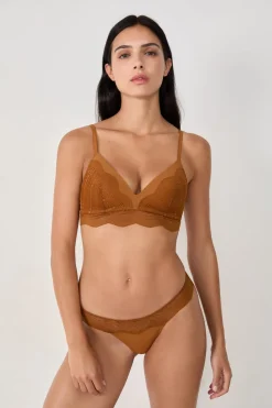 Online ETAM Tanga con encaje MARR&Oacute;N
