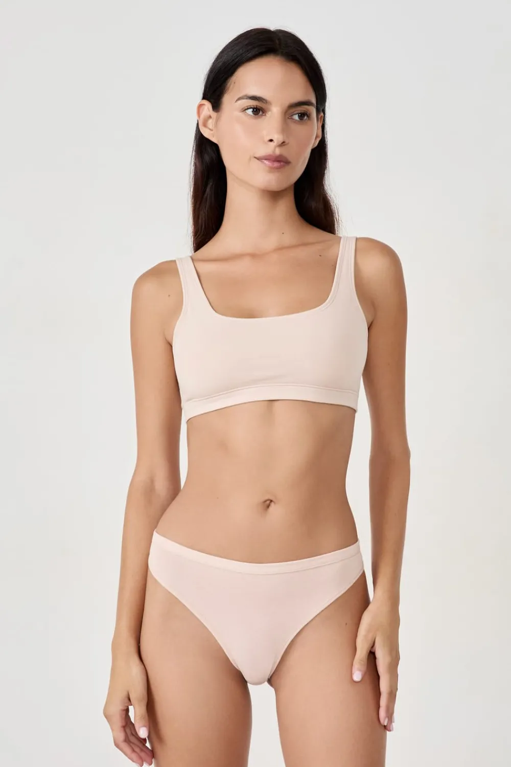 Hot ETAM Tanga de algodón NATURAL