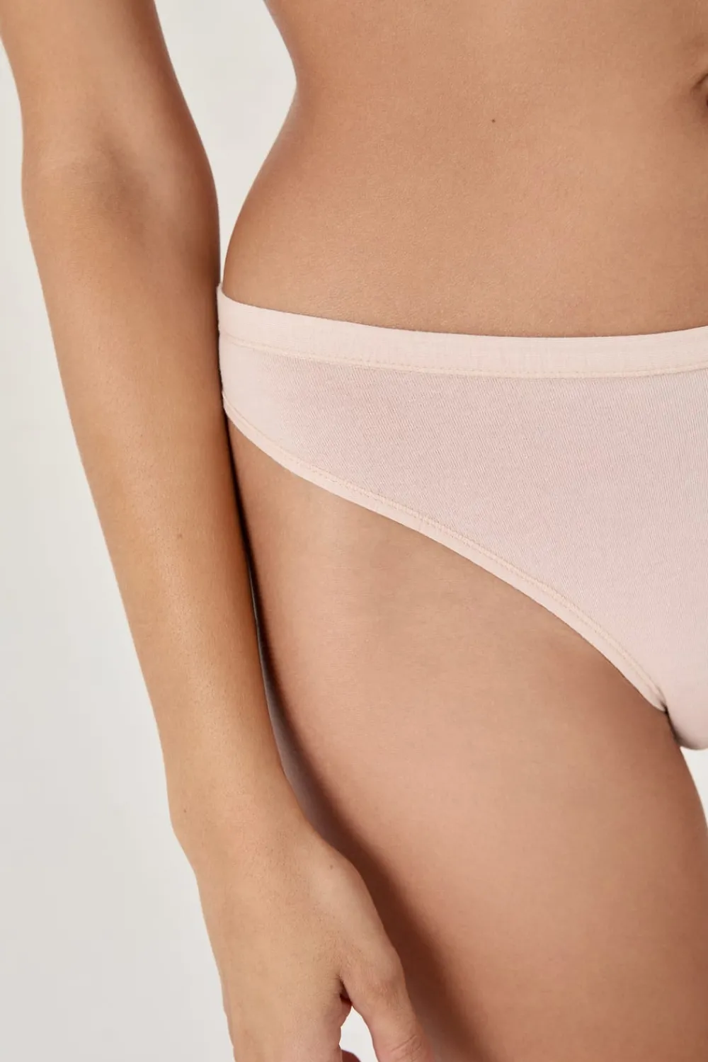 Hot ETAM Tanga de algodón NATURAL
