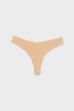 New ETAM Tanga de algodón sin costuras ARENA