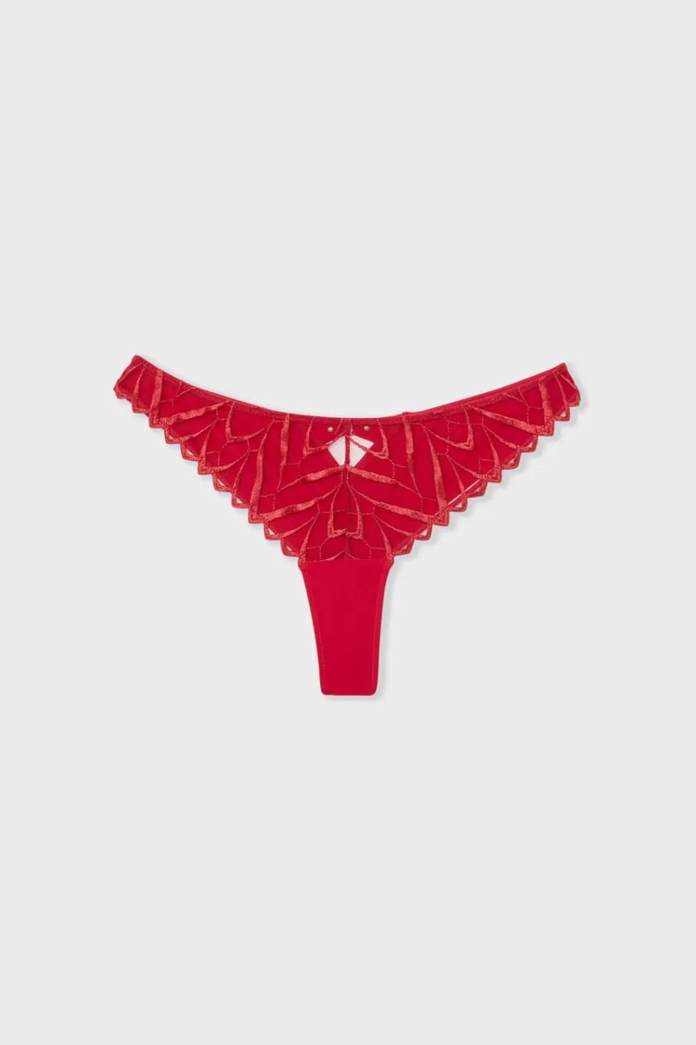 Discount ETAM Tanga de bordado ROJO