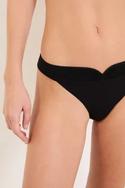 Online ETAM Tanga de encaje NEGRO