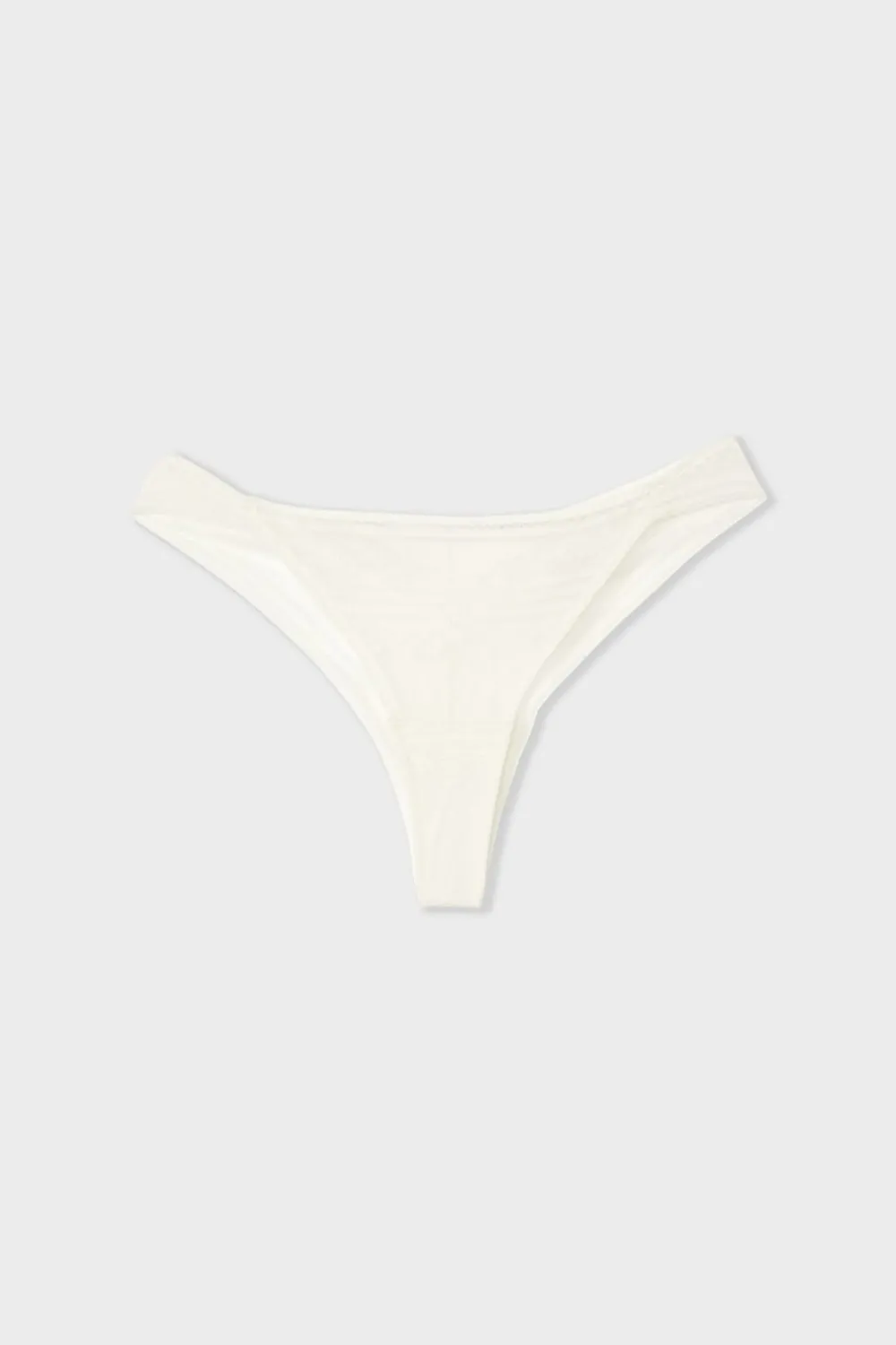 New ETAM Tanga de encaje BEIGE