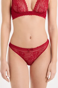 Best ETAM Tanga de encaje CARDINAL