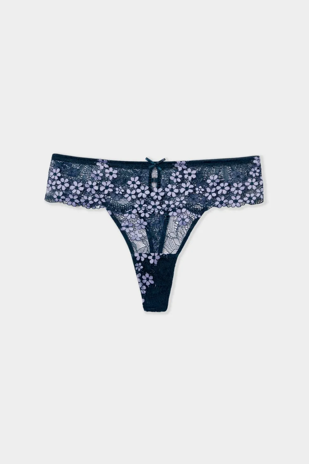 Best ETAM Tanga de encaje AZUL NOCHE