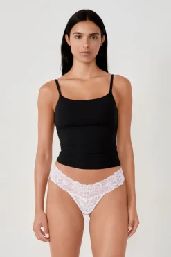 Best ETAM Tanga de encaje BLANCO