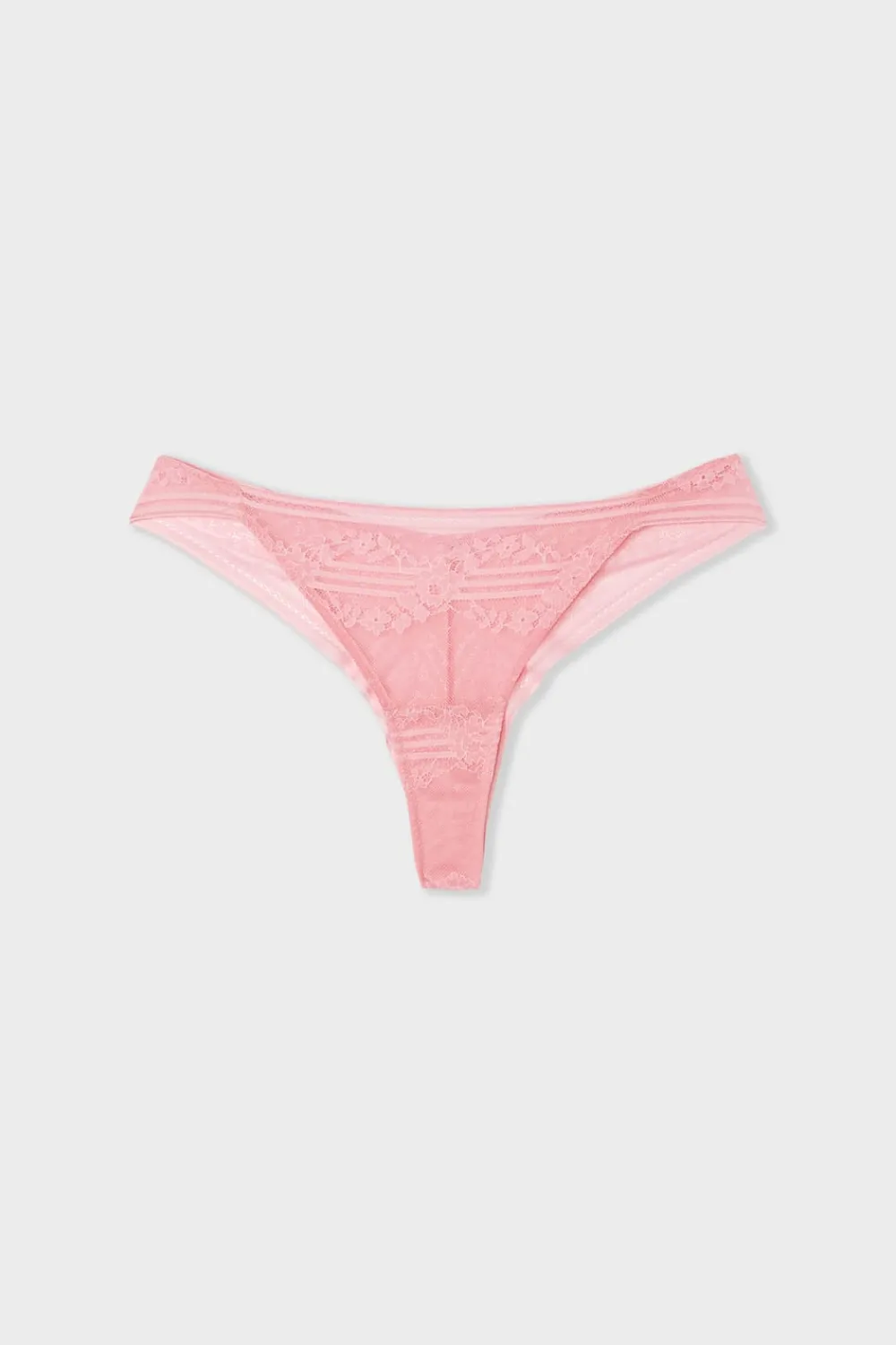 Discount ETAM Tanga de encaje ROSA