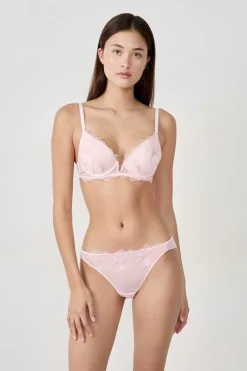 Hot ETAM Tanga de encaje ROSA EMPOLVADO