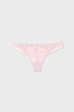 Hot ETAM Tanga de encaje ROSA EMPOLVADO