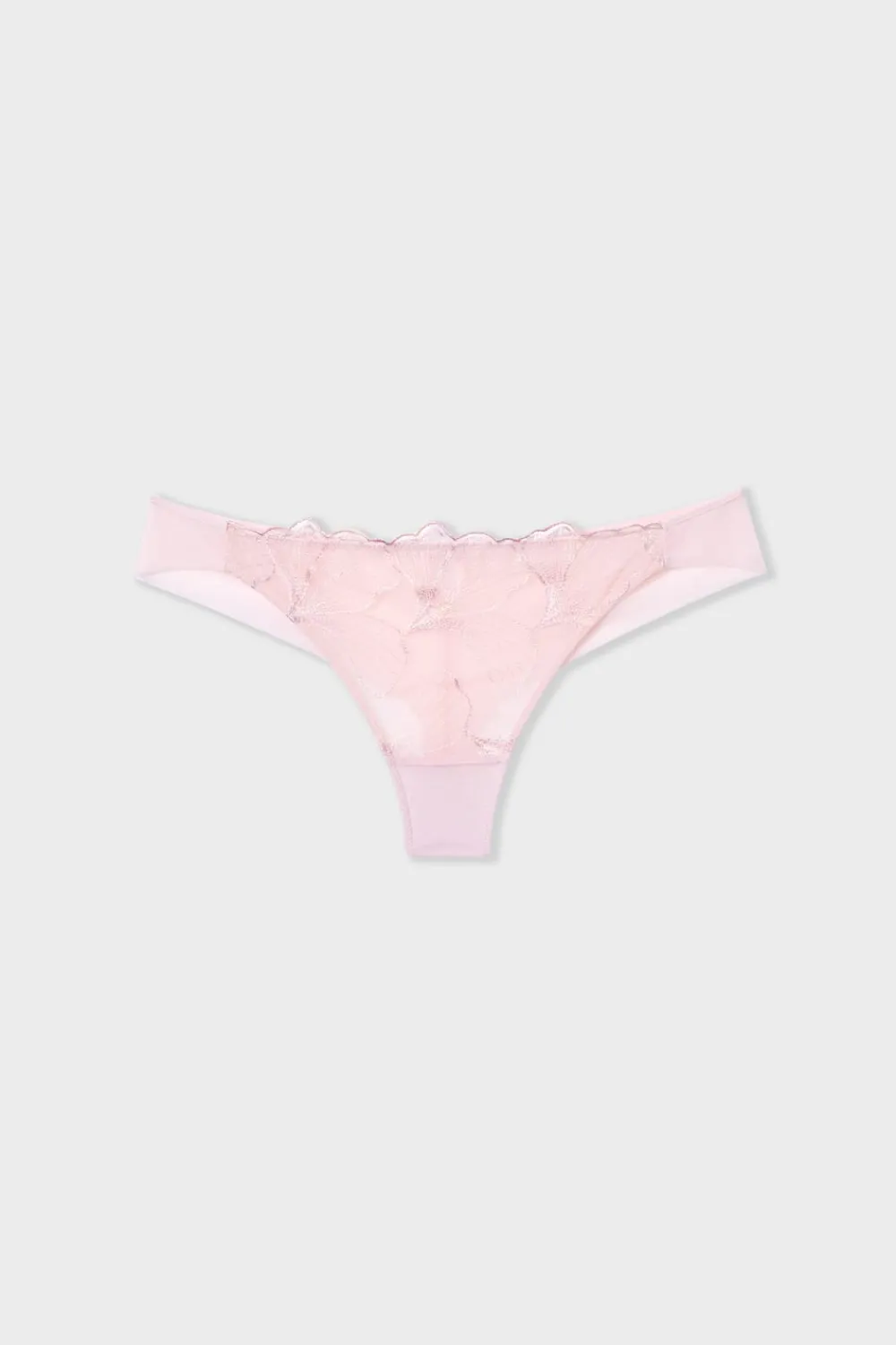 Hot ETAM Tanga de encaje ROSA EMPOLVADO