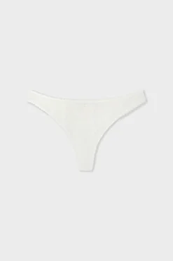 Sale ETAM Tanga de encaje crudo