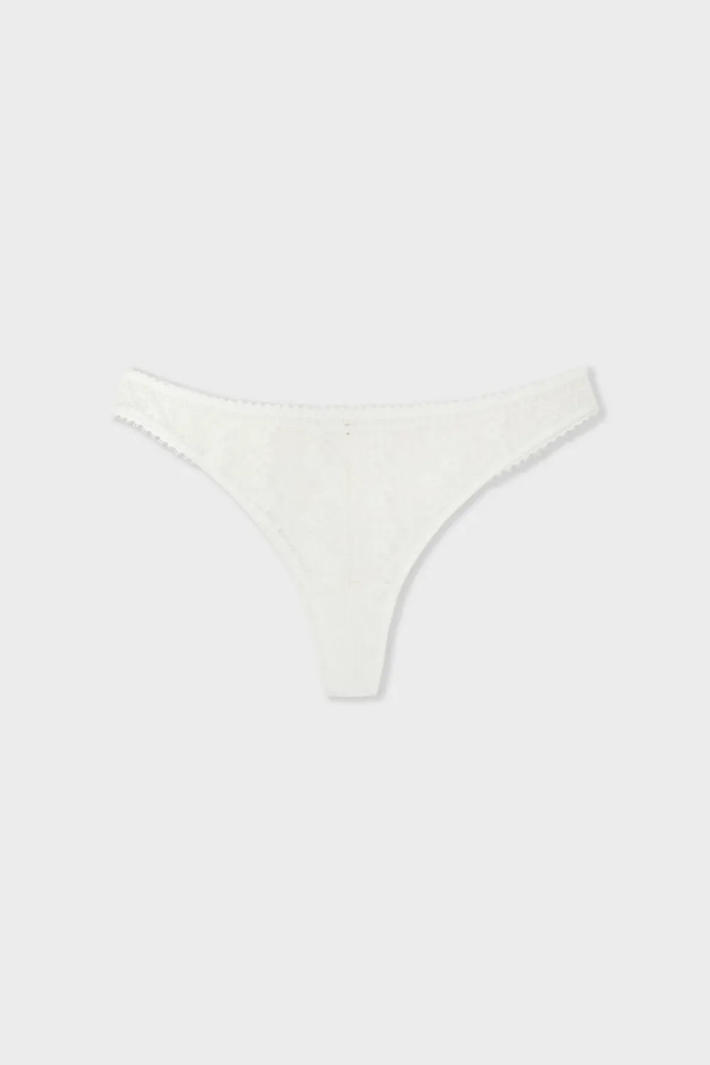 Sale ETAM Tanga de encaje crudo
