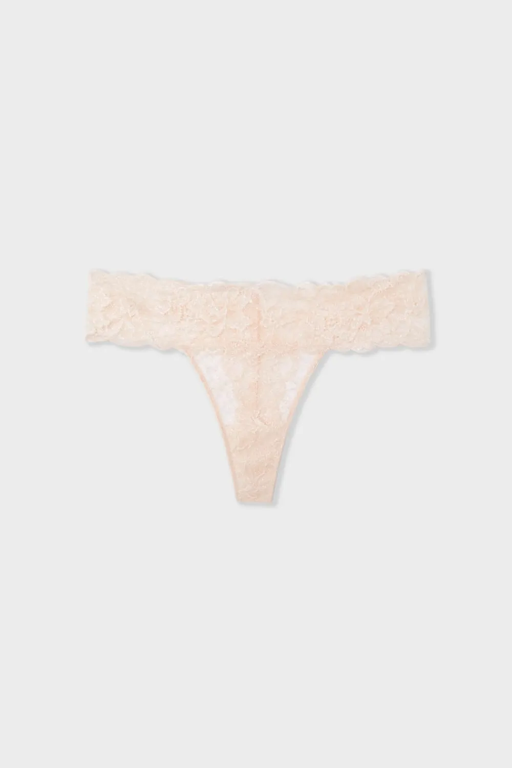 New ETAM Tanga de encaje ROSA EMPOLVADO