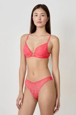 Hot ETAM Tanga de encaje ROSA