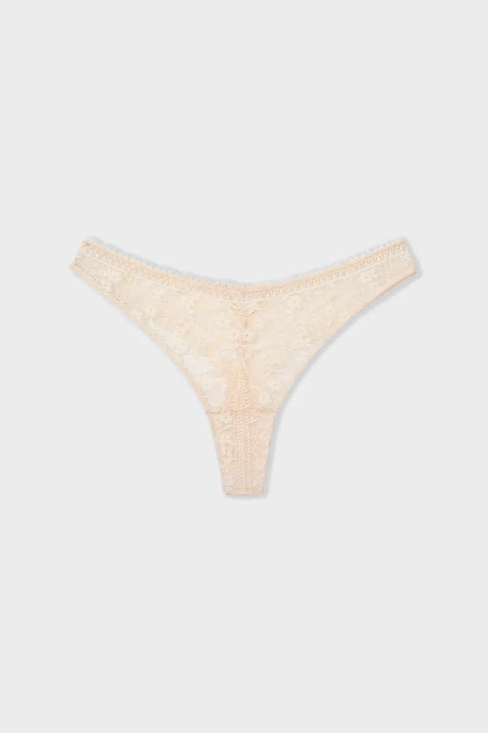 Discount ETAM Tanga de encaje ROSA CLARO