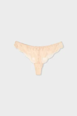 Sale ETAM Tanga de encaje ROSA EMPOLVADO