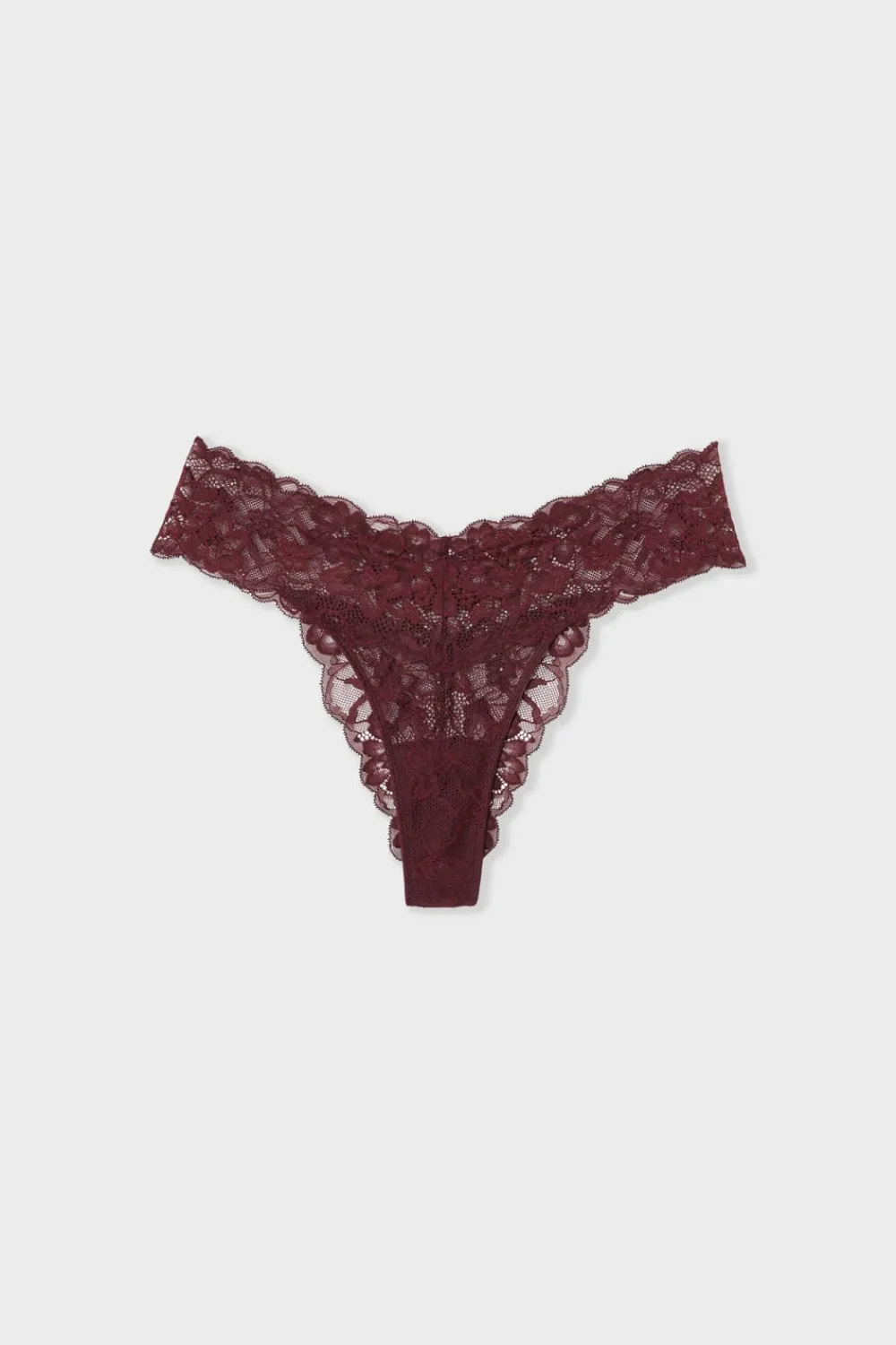 Discount ETAM Tanga de encaje MORADO