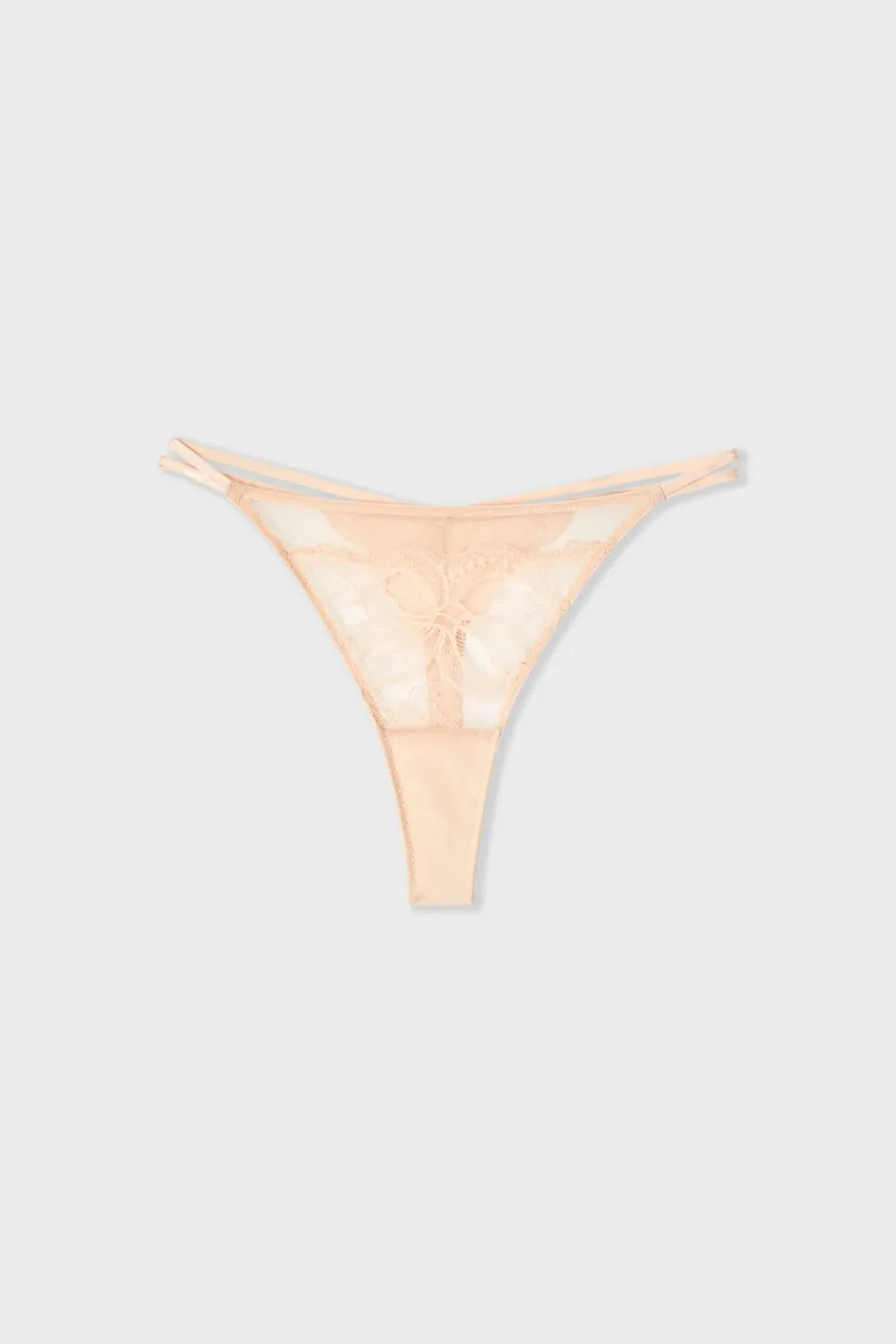 Hot ETAM Tanga de encaje ROSA EMPOLVADO