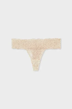 Online ETAM Tanga de encaje ESTAMPADO