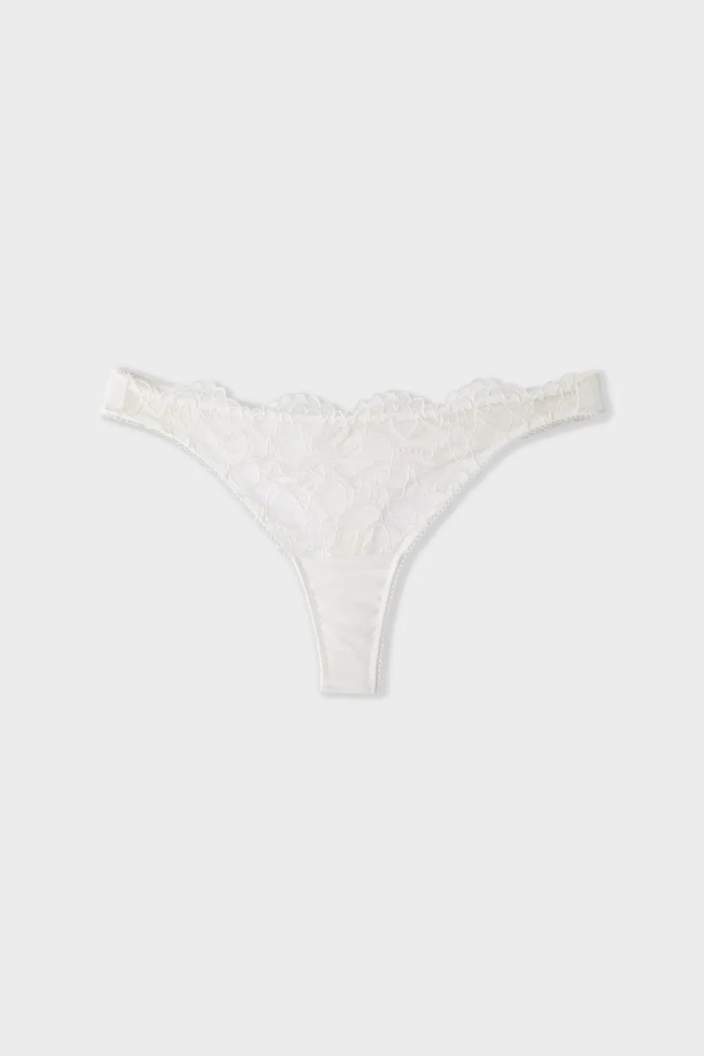 Hot ETAM Tanga de encaje ECRU