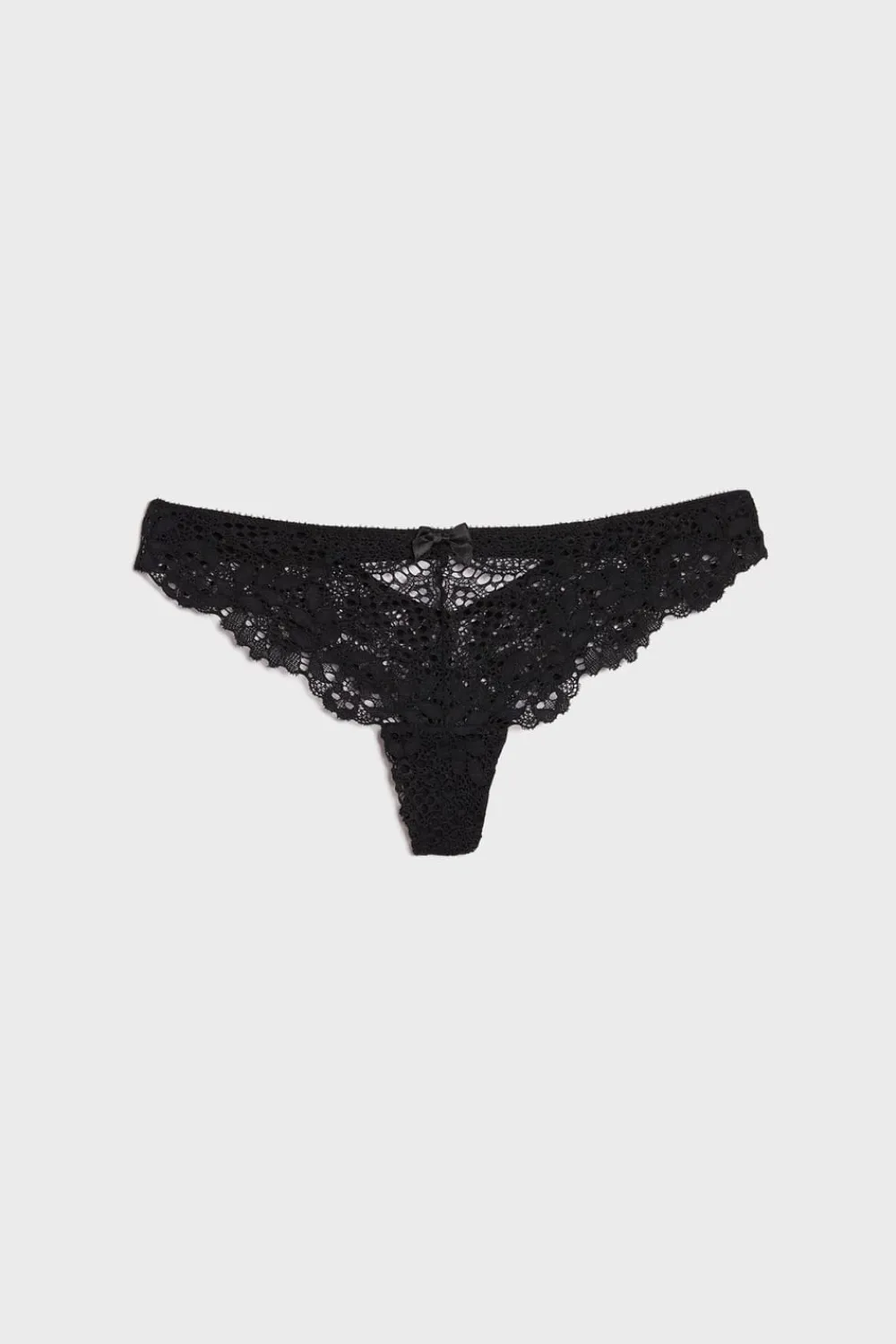Best ETAM Tanga de encaje NEGRO