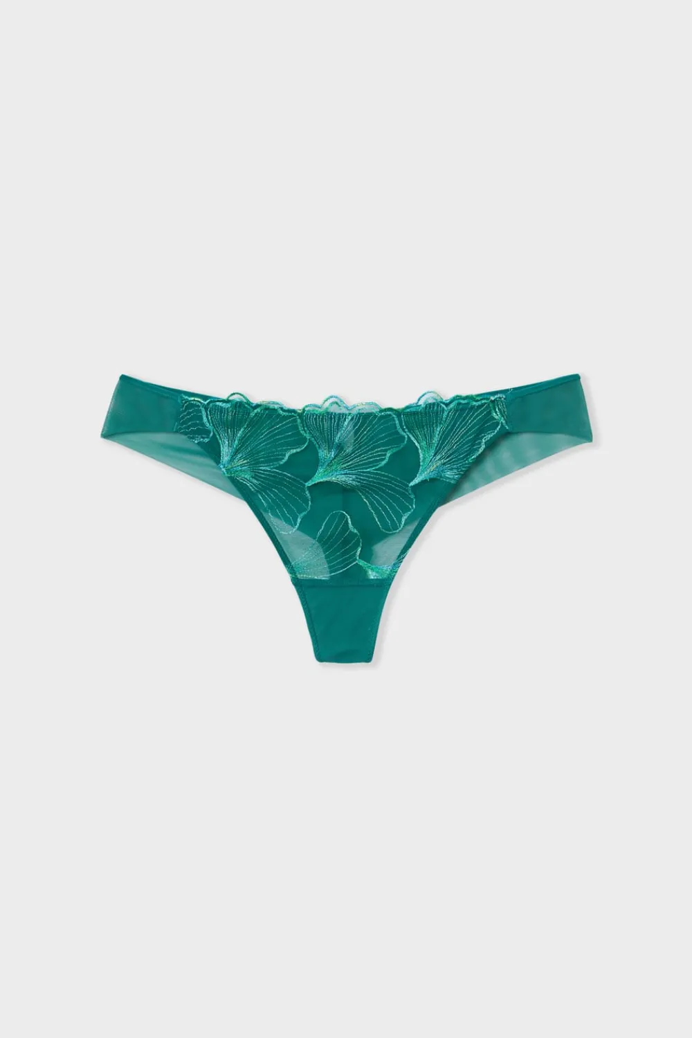 Hot ETAM Tanga de encaje VERDE OSCURO