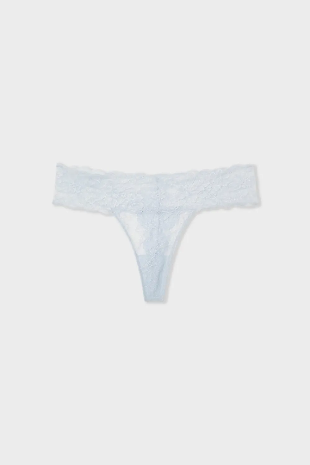New ETAM Tanga de encaje AZUL
