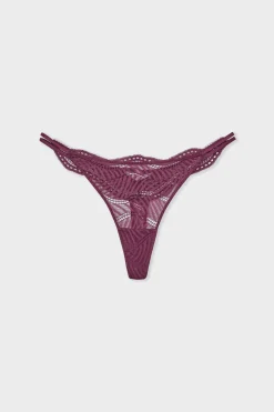 Outlet ETAM Tanga de encaje VIOLETA