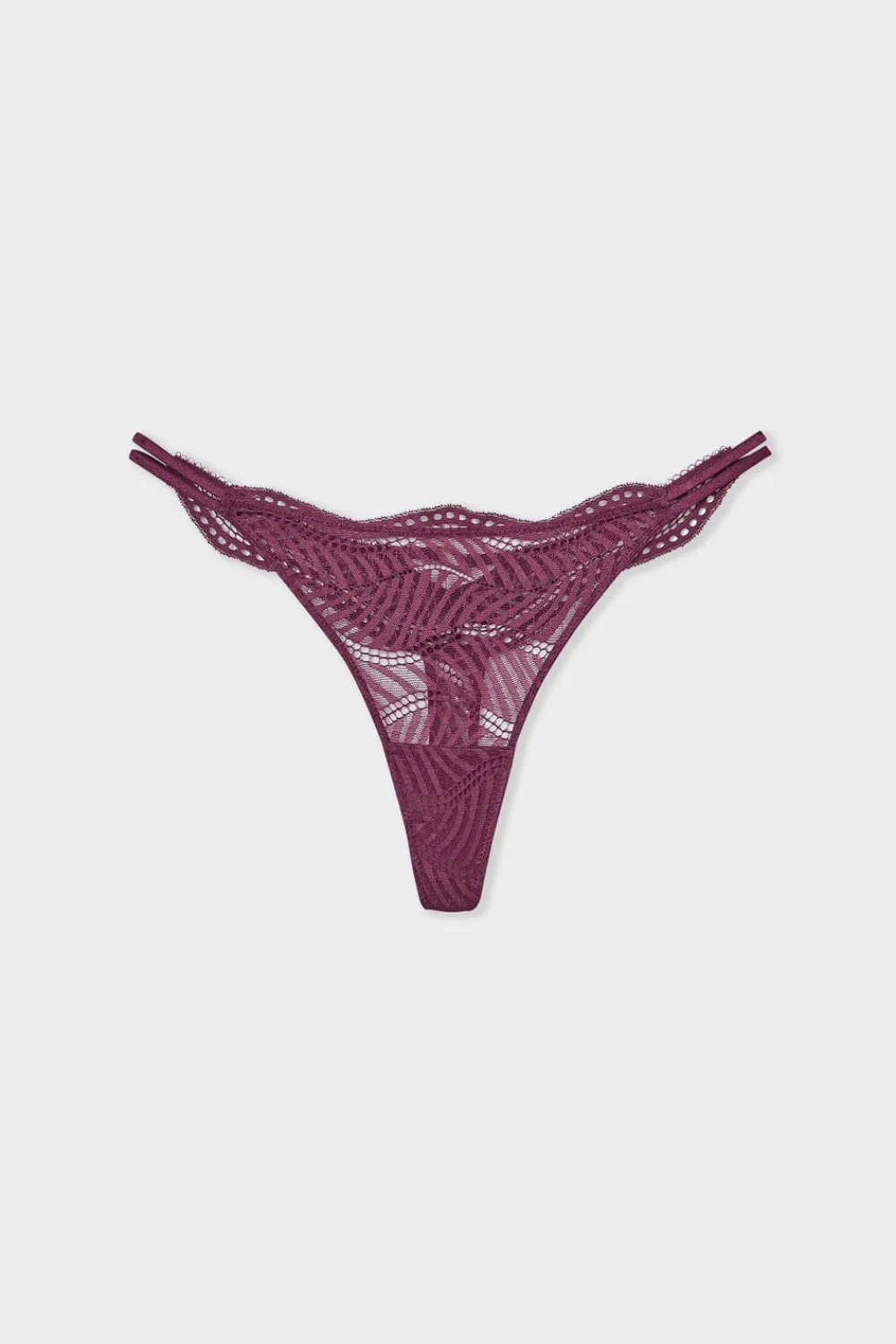 Outlet ETAM Tanga de encaje VIOLETA