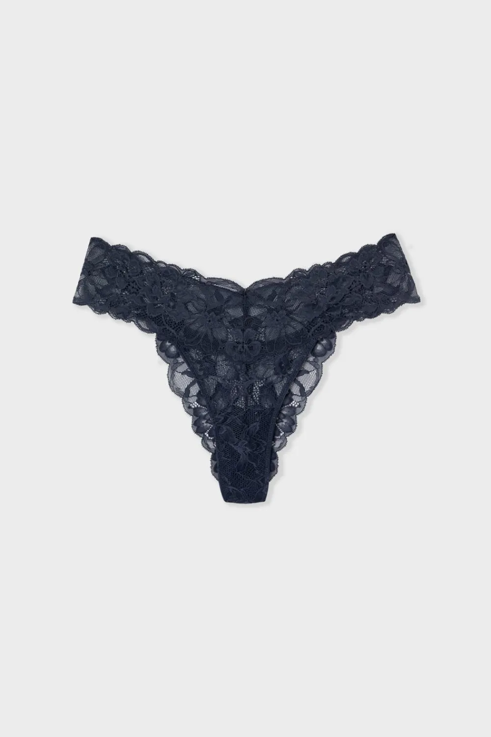 New ETAM Tanga de encaje TINTA