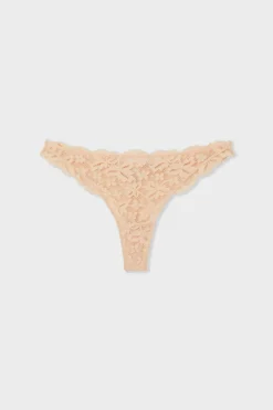 Hot ETAM Tanga de encaje BLUSH