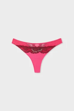 Best ETAM Tanga de encaje PETUNIA
