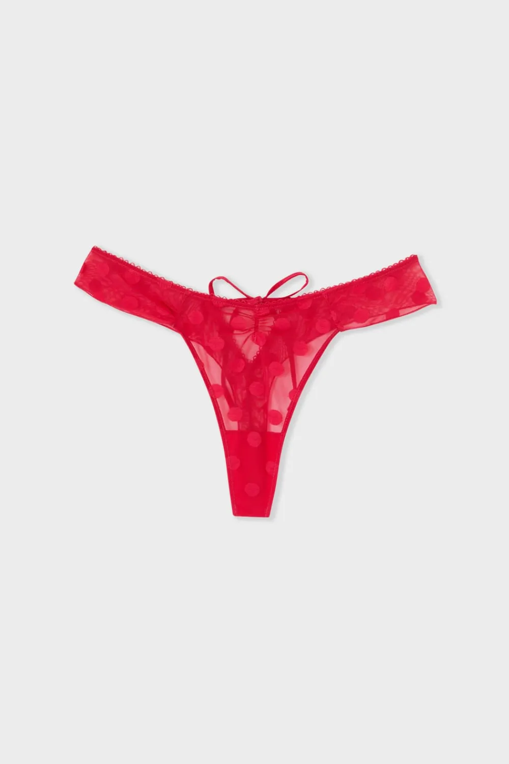 New ETAM Tanga de lunares FÚSIA
