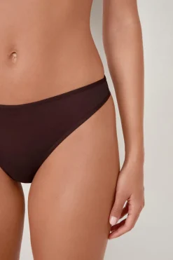 Hot ETAM Tanga de malla CHOCOLATE
