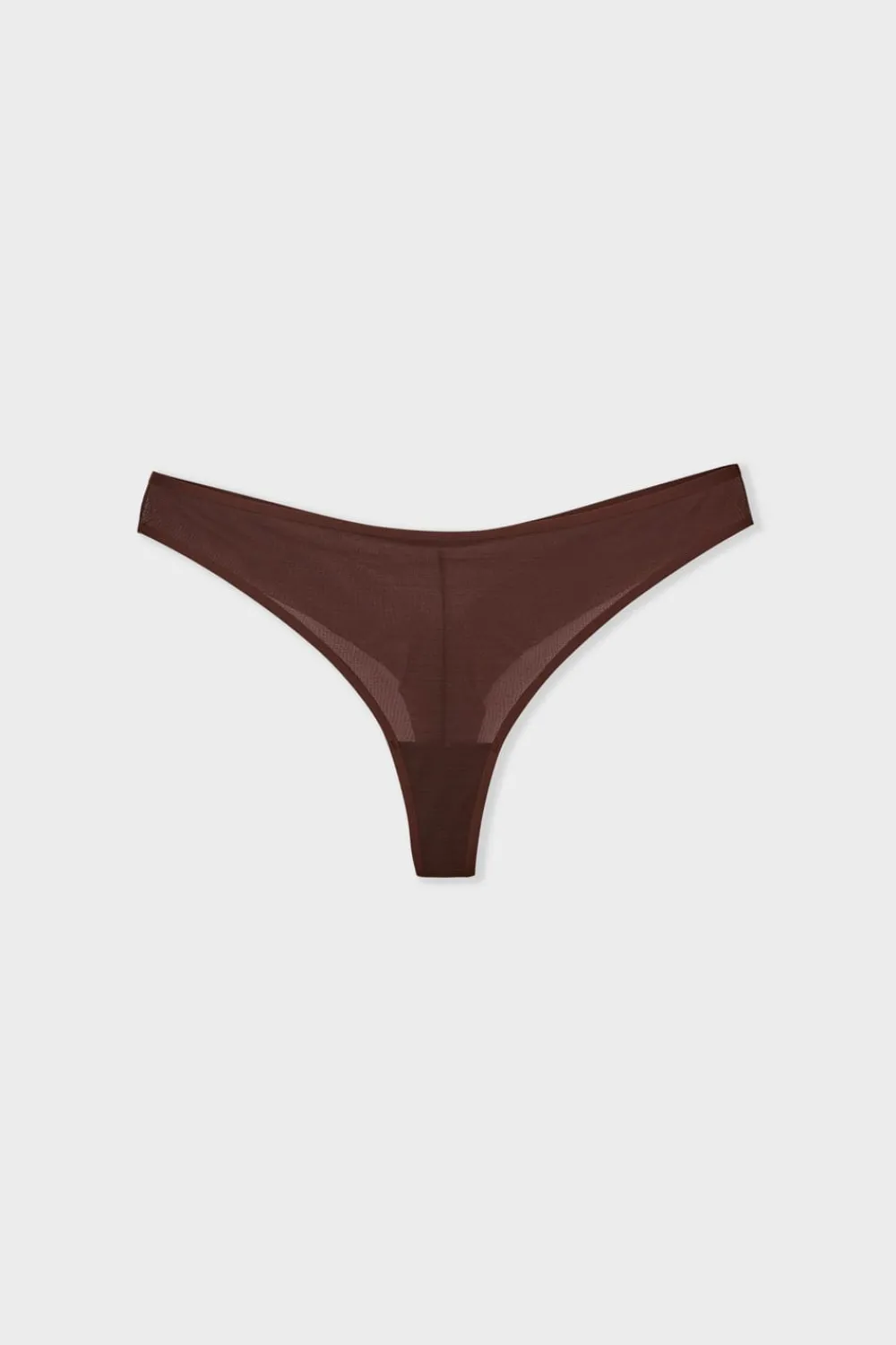Hot ETAM Tanga de malla CHOCOLATE