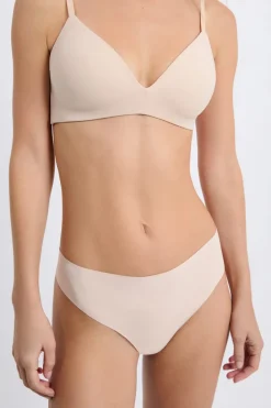 Sale ETAM Tanga de microfibra BLANCO ROTO