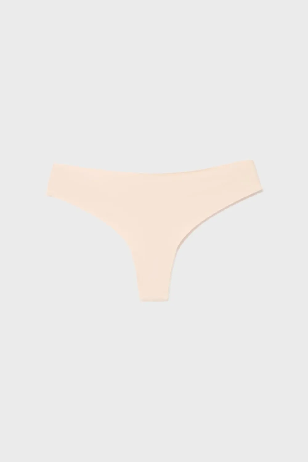 Sale ETAM Tanga de microfibra BLANCO ROTO