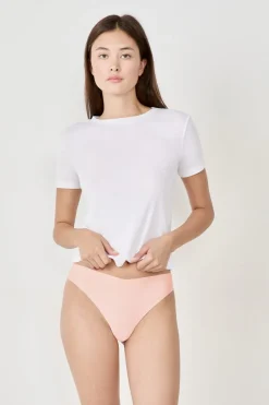Discount ETAM Tanga de microfibra ROSA