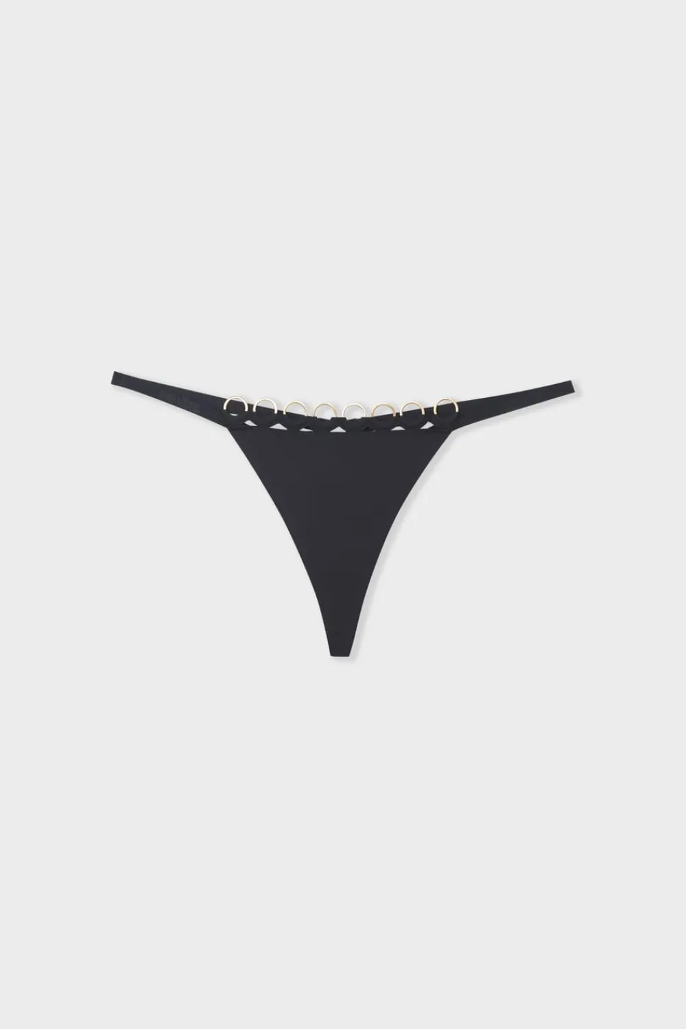 ETAM Tanga de microfibra NEGRO