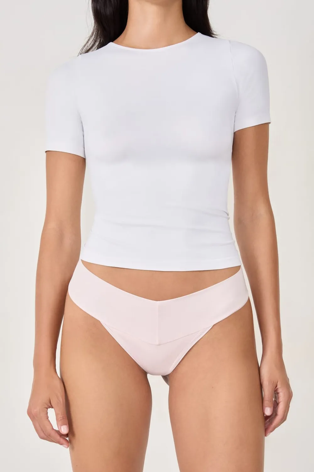 Sale ETAM Tanga de microfibra ROSA
