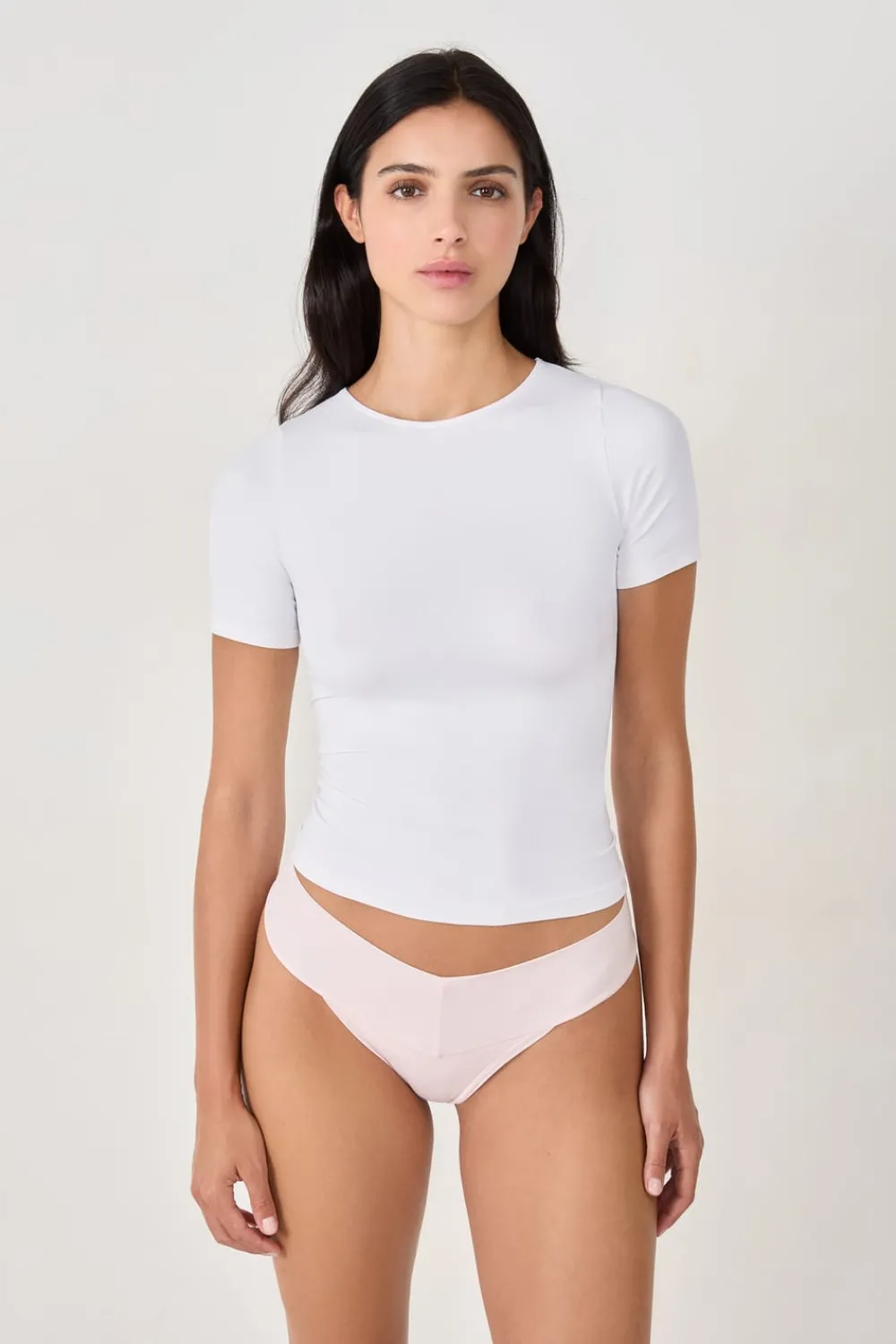 Sale ETAM Tanga de microfibra ROSA
