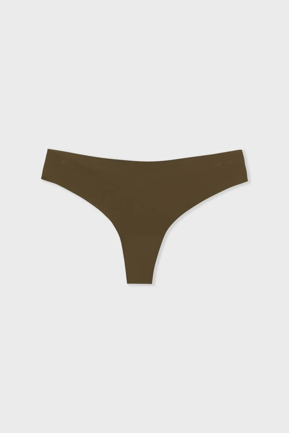 Sale ETAM Tanga de microfibra VERDE