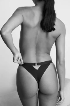 Best ETAM Tanga de microfibra NEGRO